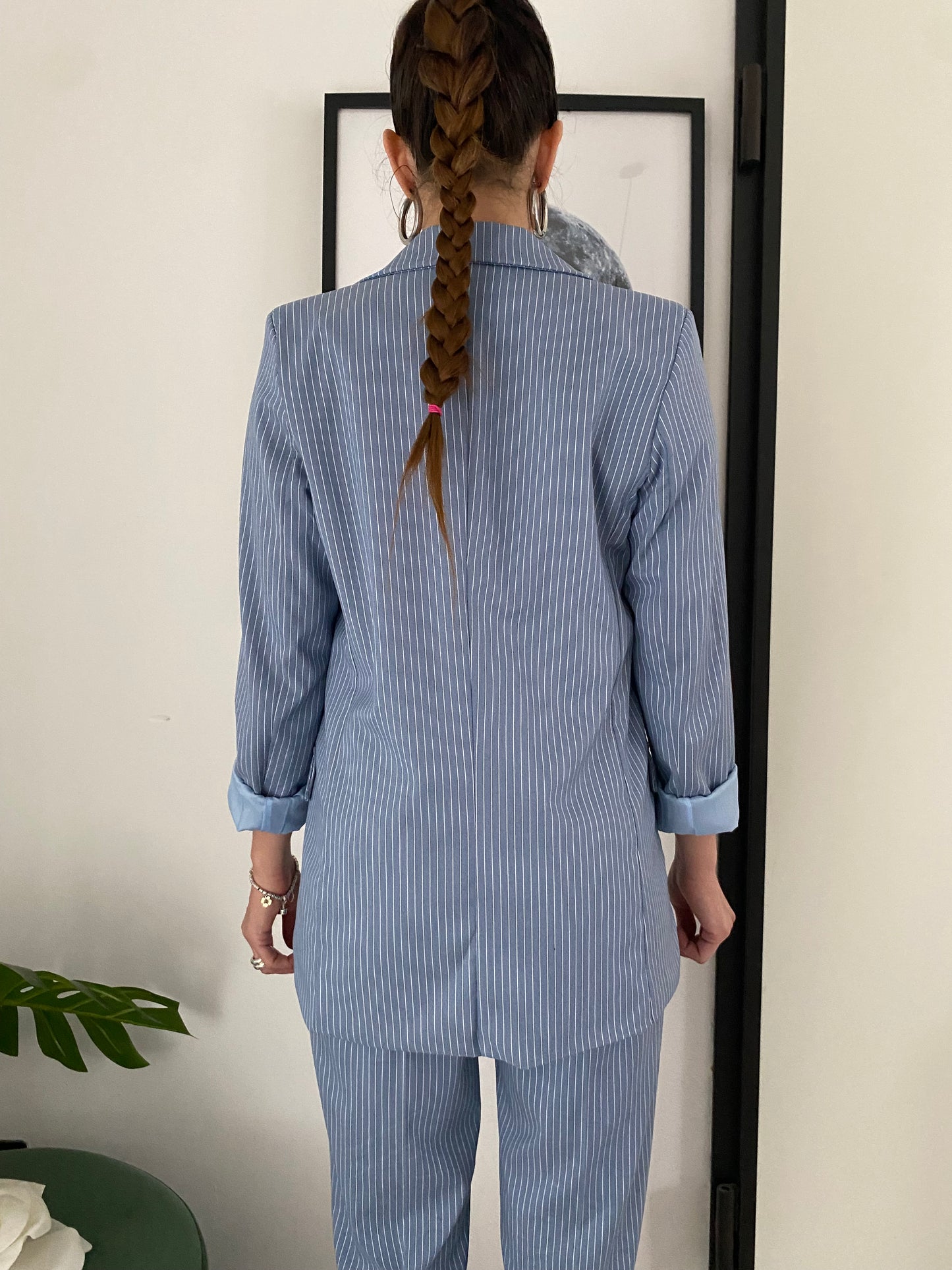 Blazer Chicca azzurro gessato IF Collection