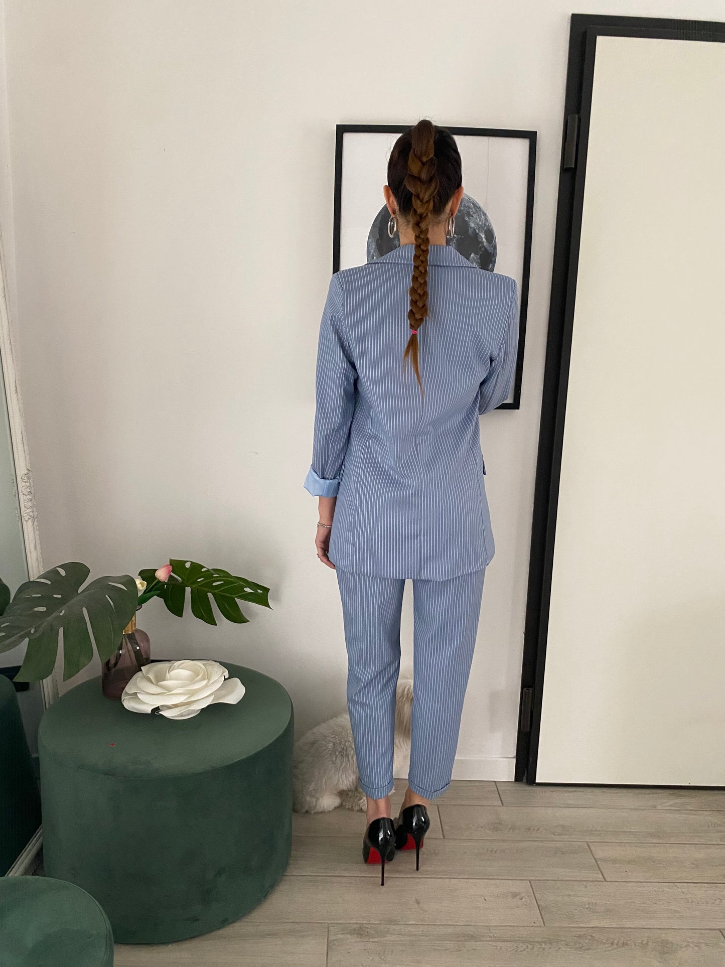 Blazer Chicca azzurro gessato IF Collection