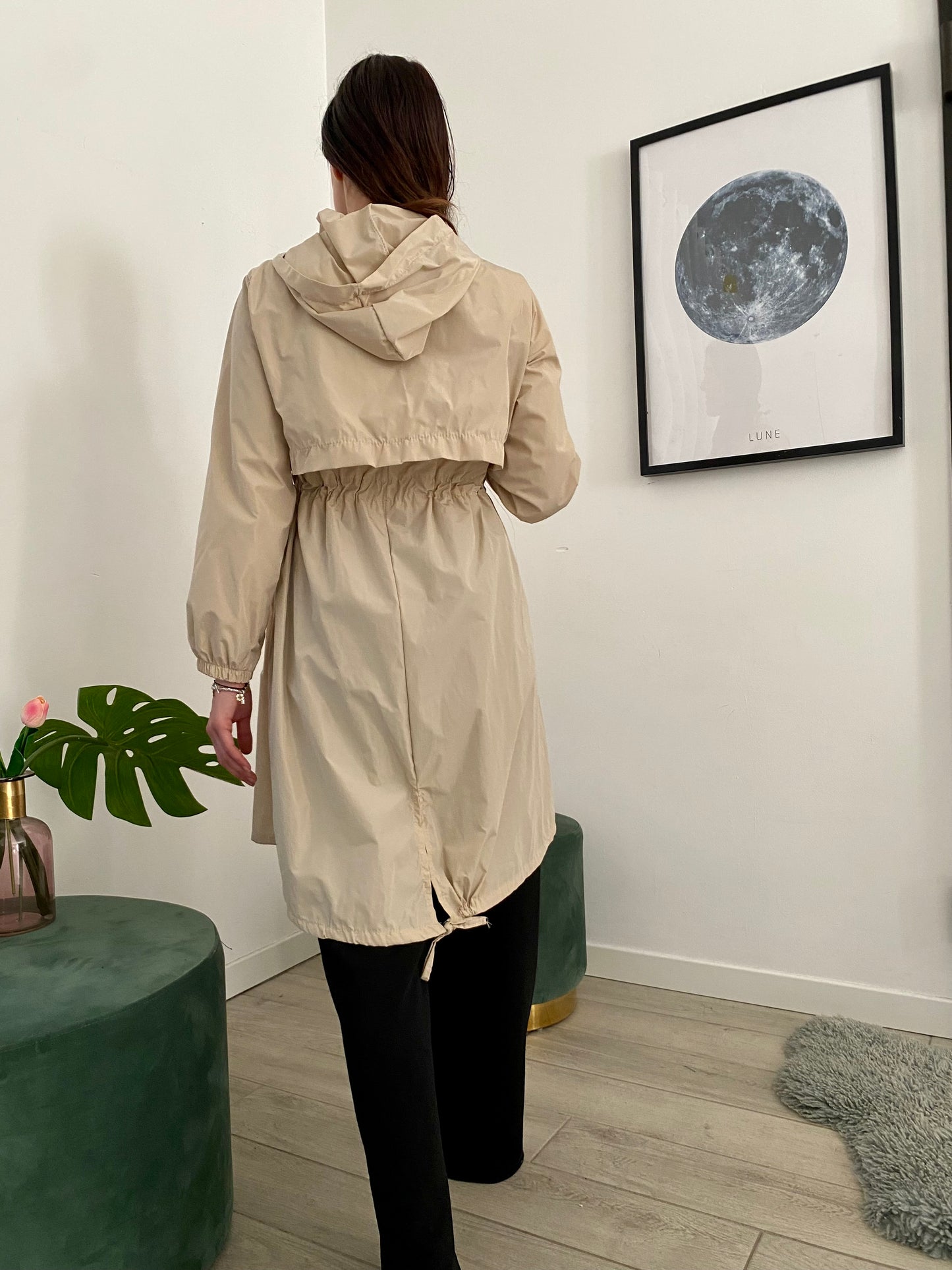 Trench impermeabile e antivento, sabbia caraibica IF Collection