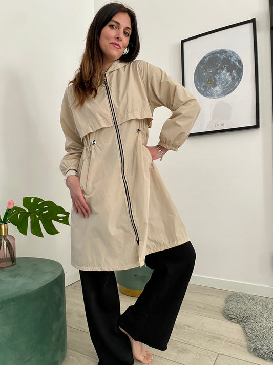 Trench impermeabile e antivento, sabbia caraibica IF Collection